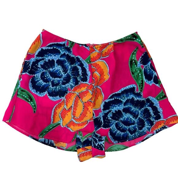 Show Me Your MuMu Sawyer Floratopia Shorts Floral Chiffon In Pink Size XS - Picture 4 of 12